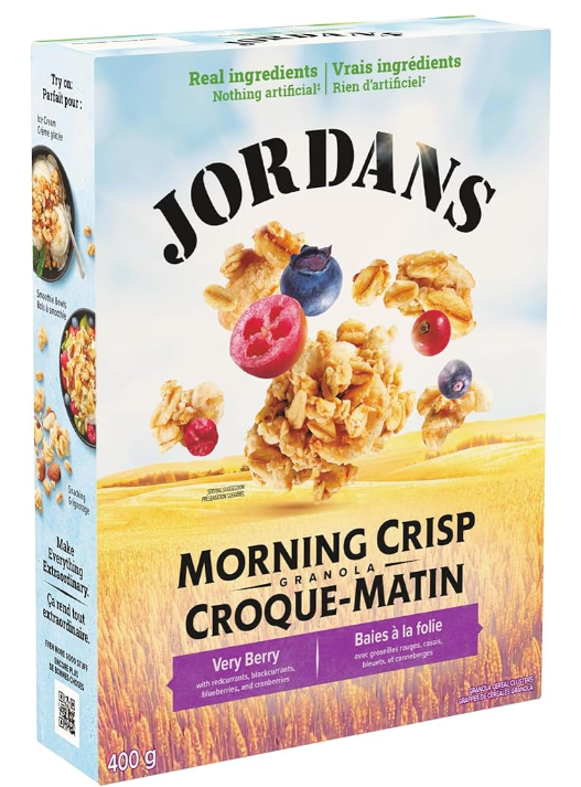 Jordans Morning Crisp Granola Cereal - Very Berry, 400g