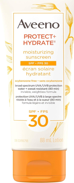 Aveeno Hydrate Face and Body Sunscreen Spf 30, 88 ml