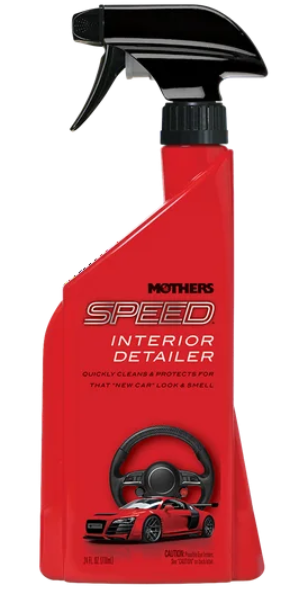 Mothers 18324 Speed Interior Detailer, 24 fl. oz,Red