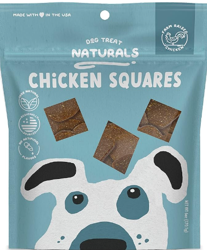 Dog Treat Naturals Chicken Squares for Dogs 6oz