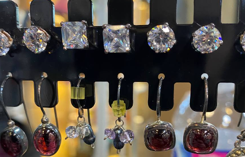 B earrings