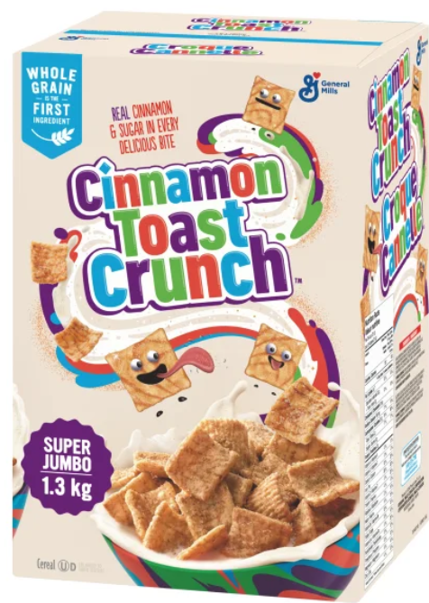 Super Jumbo Cinnamon Toast Crunch Cereal, 1.3 kg