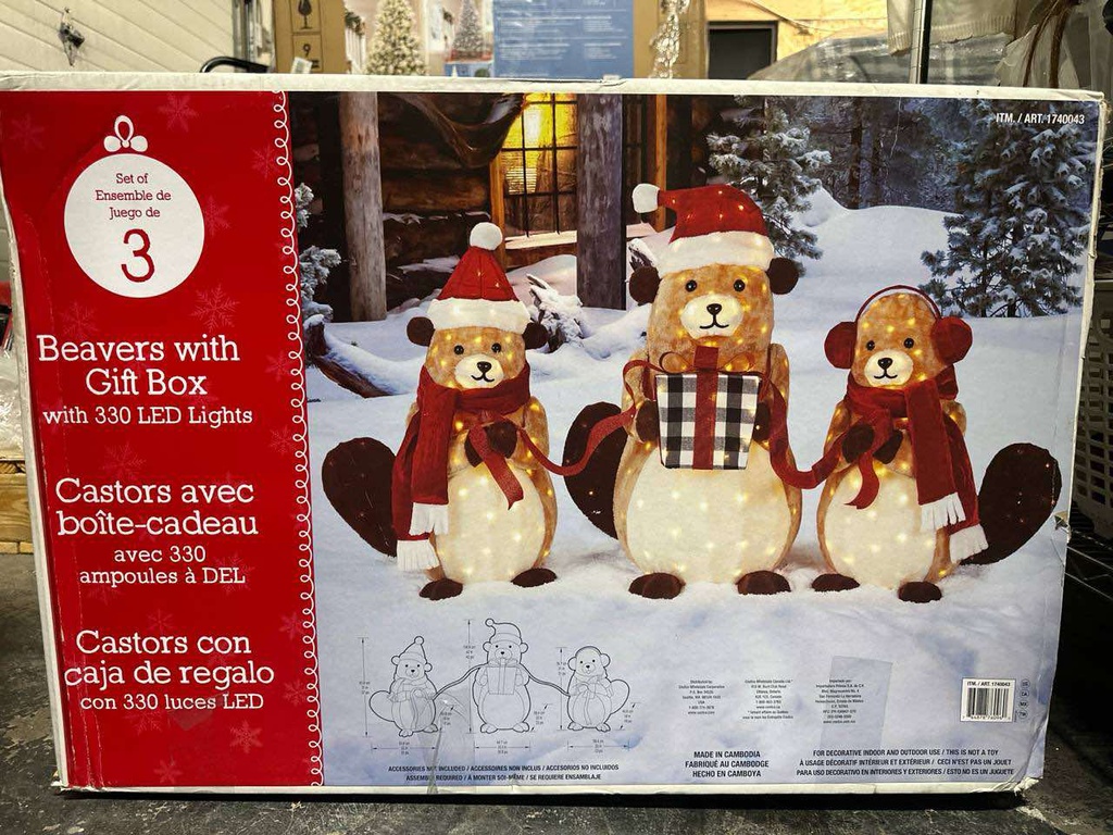 Beavers with Gift Box Set of 3