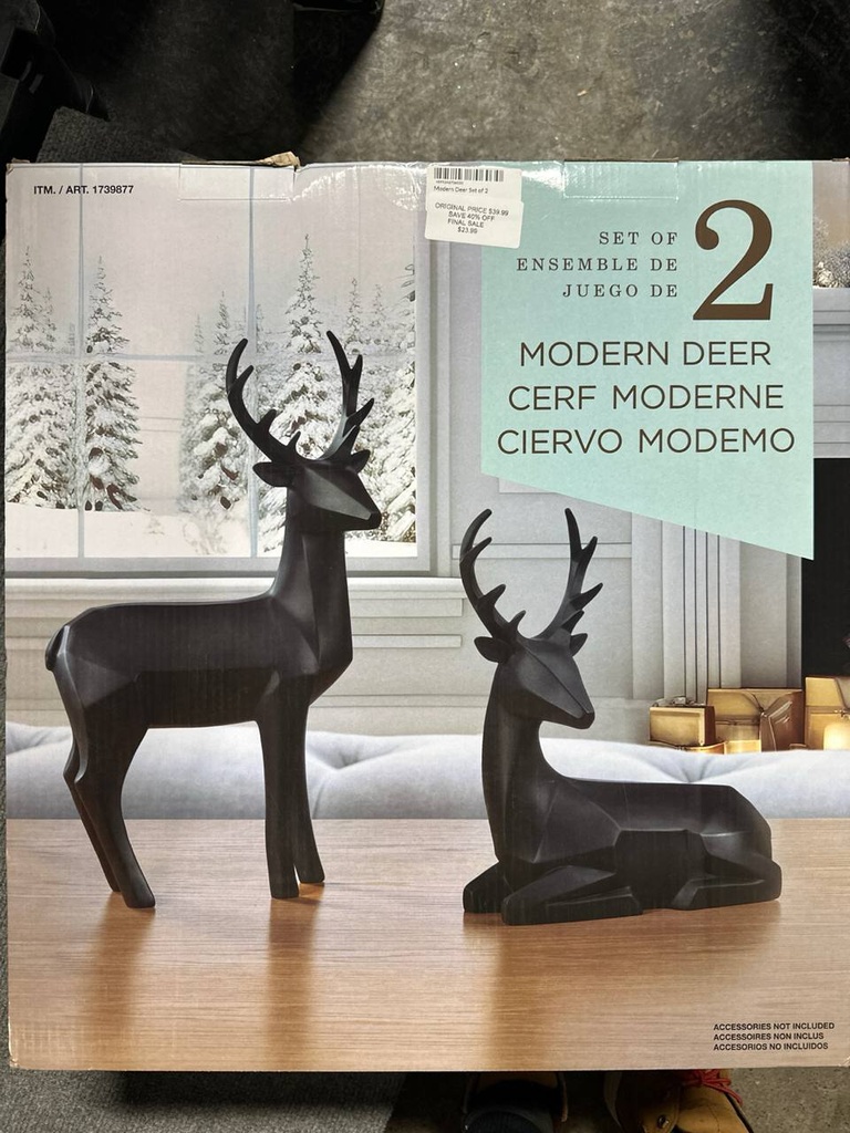 Modern Deer Set of 2
