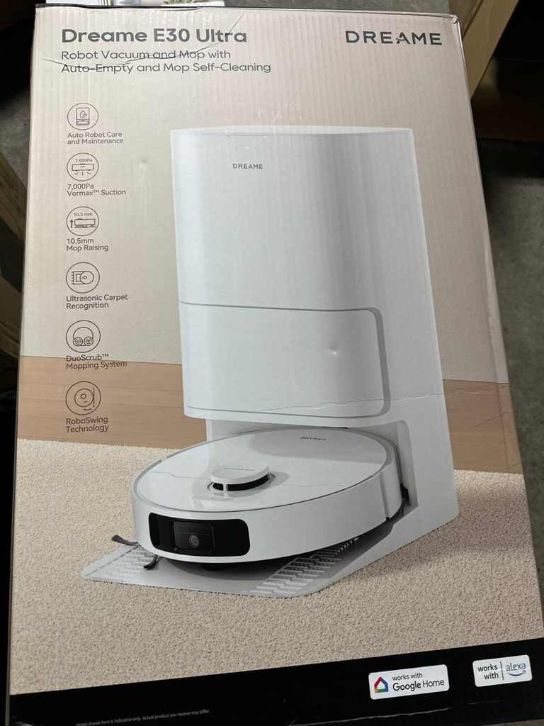 Dreame E30 Ultra Robot Vacuum and Mop with Auto Empty and Mop Self Cleaning
