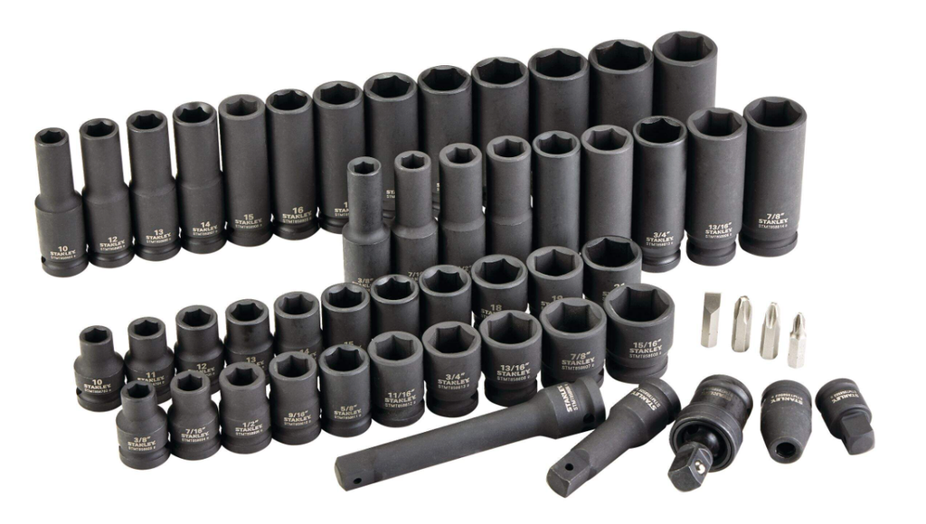 Stanley Pro 1/2-in Impact Socket Set, 52-pc