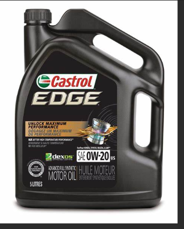 Castrol Motor Oil 4.4 liters SAE 0W-20