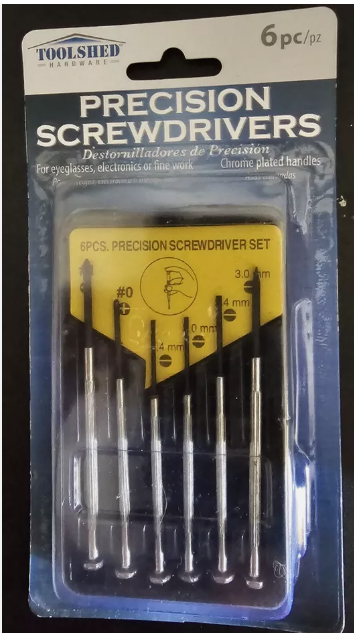 TOOLSHED 6pc Precision Screwdrivers