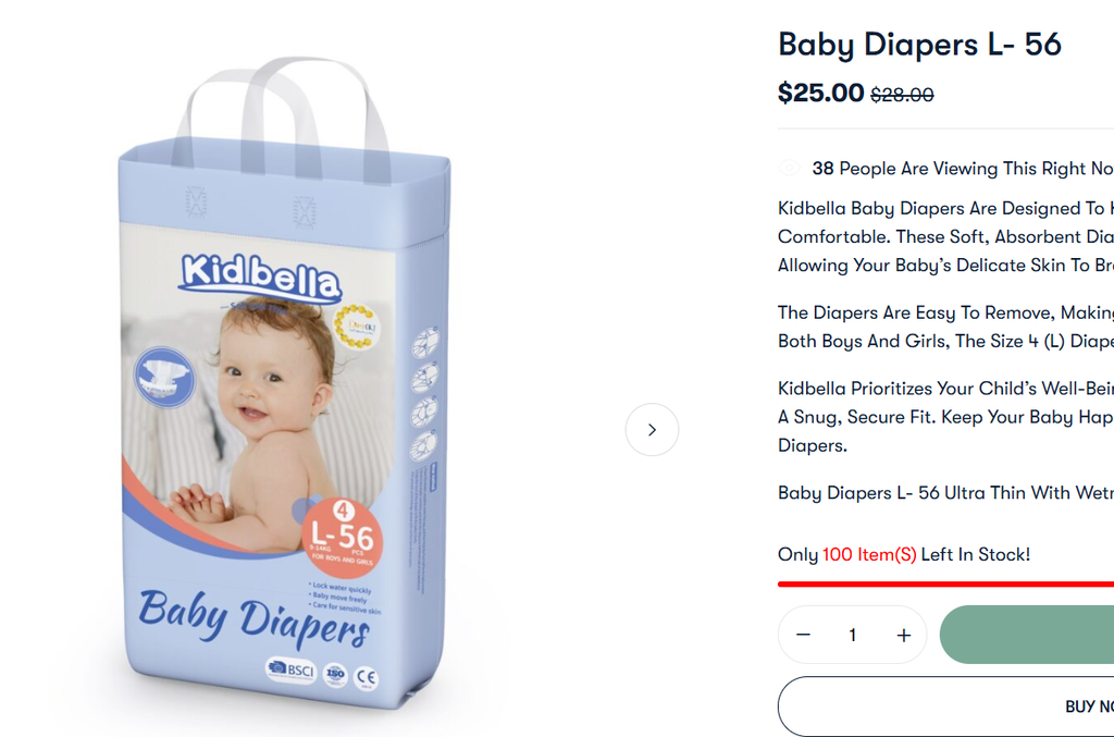 Kid Bella Baby Diapers 