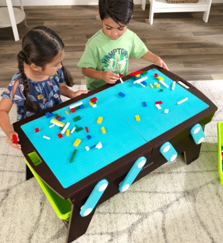 KidKraft Building Bricks Play N Store Table