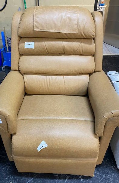 Beige recliner 