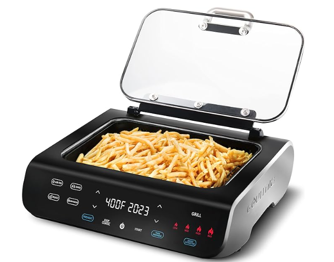 Gourmia smokeless grill & airfryer