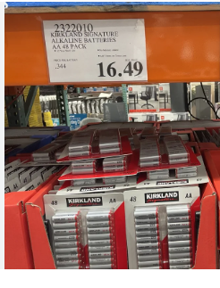 Kirkland Signature Alkaline batteries AA 48 pack