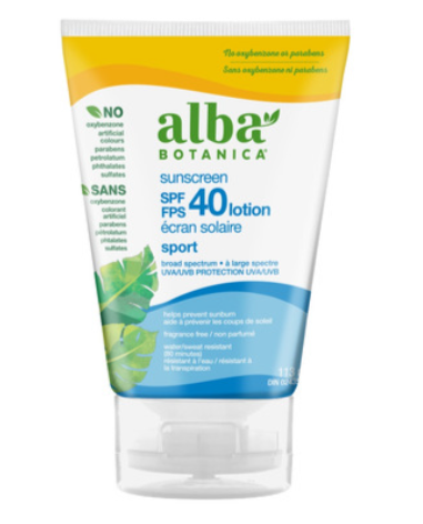 Alba Botanica Very Emollient Sport Sunscreen SPF 40