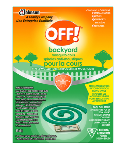 OFF! Backyard Mosquito Repellent Coils, Ideal for Camping and Outdoors, Up to 4 Hours of Protection, 2 Metal Stands and 8 Coils