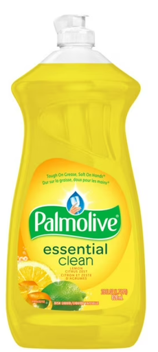 Palmolive Essential Clean Dish Soap Liquid, Lemon Citrus, 828 ML, 
