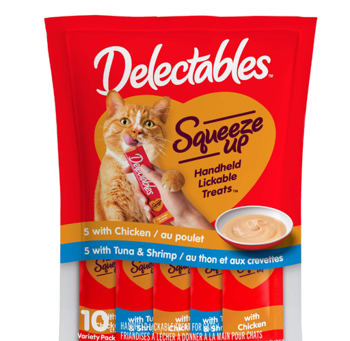 Delicatbles handheld lickable treats for cats