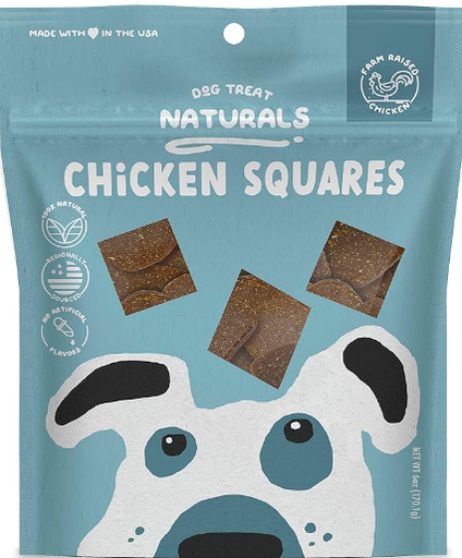 Dog Treat Naturals Chicken Squares for Dogs 6oz