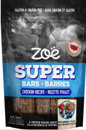 Zoe SuPer Bars Chicken Dog Treats, 170-g