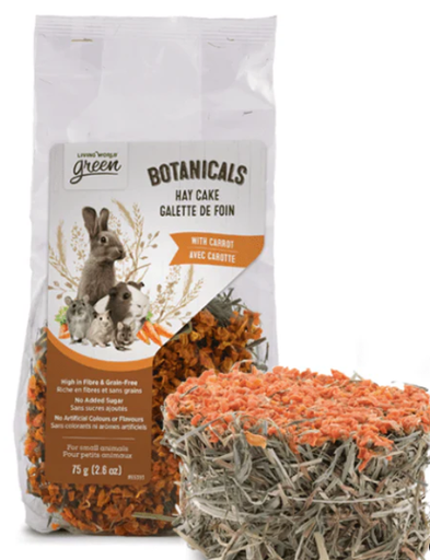 Living World Green Botanicals Hay Cake with Carrot