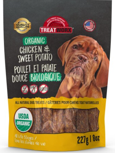 Treatworx Organic Chicken & Sweet Potato Natural Dog Treat