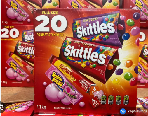 Skittles Starburst Hubba Bubba Variety Candy 1.1kg