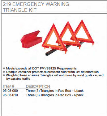 Cortina Emergency Warning Triangle Kit