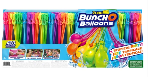 Bunch O Balloons 420 Rapid-Filling Self-Sealing Water Balloons - 12 Bunches