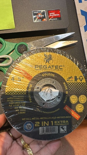 PEGATEC Cut Off Wheels Quality Thin 4 1/2 x0.04x7/8 inch Cutting Disc,