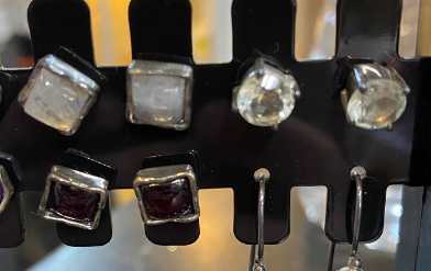 Silver small earrings 