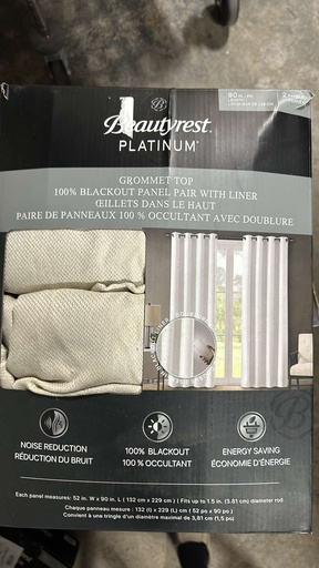 Beautyrest Platinum Grommet Top 2 pack Black out Curtain