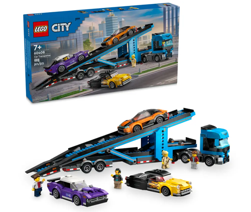 LEGO Car Transporter Truck with Sports Cars