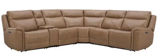 Gilman Creek 6-piece Top-grain Leather Power Reclining Sectional