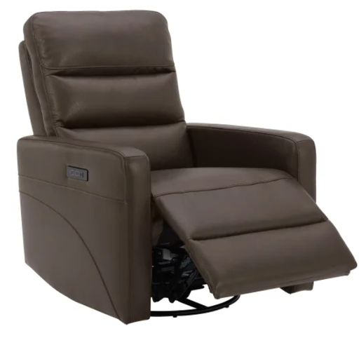 Gilman Creek – Leather Power Swivel Glider Recliner