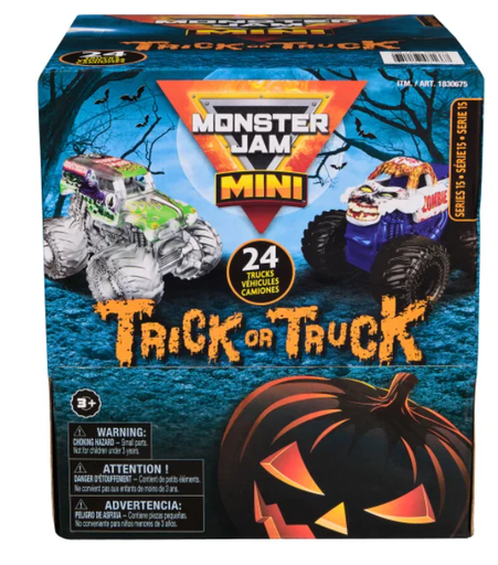 Monster Jam Minis Trick-or-Truck Mystery Bags, 24-Pack