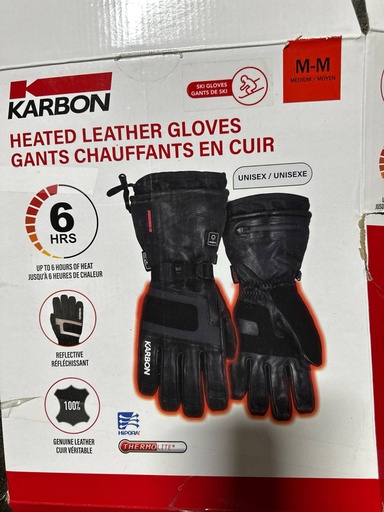 Karbon Heated Leather Gloves