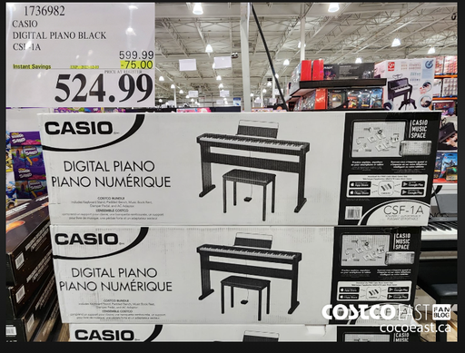 Casio Digital Pianowith Bench  CSF -1A