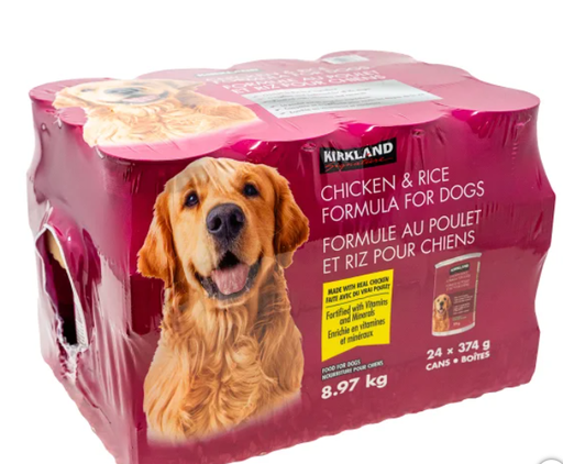 KS Chicken & Rice Formula for Dogs 374g  24 pack