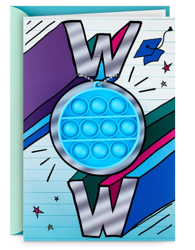 Hallmark Graduation Card for Kids with Pop It (Wow)