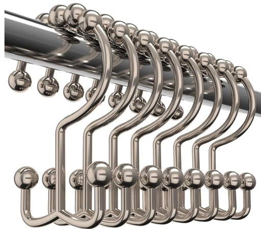 Utopia Bedding Shower Curtain Hooks Rings 12-Pack, 