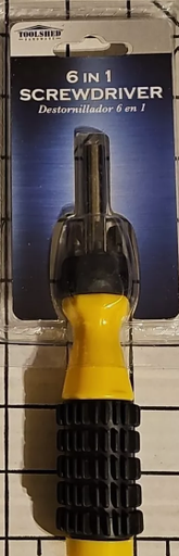 Toolshed Hardware 6 in 1 Screwdriver