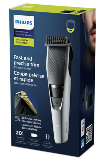 Philips Beard Trimmer 3000 with Hair Lift&Trim Comb