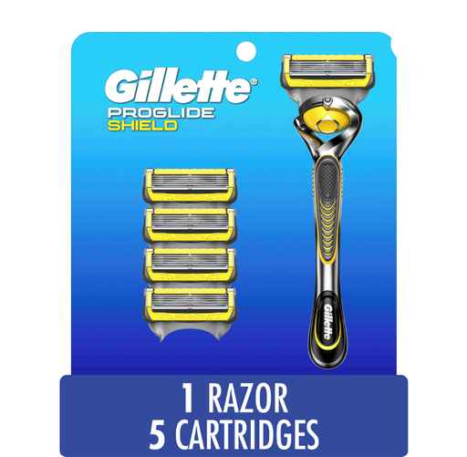 ProGlide Shield Razor for Men, 1 Razor Handle, 5 Razor Refills, 5 Blade Mens’s Razor with Precision Trimmer