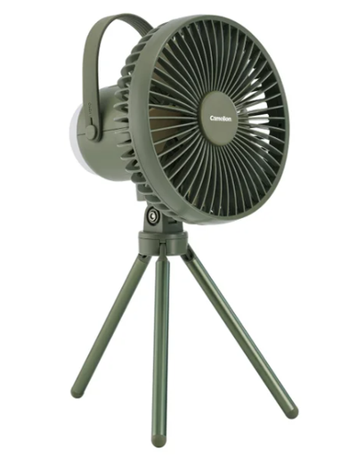 Camelion Rechargeable Camping Fan with LED Light
