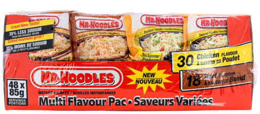 Mr. Noodles with Less Sodium