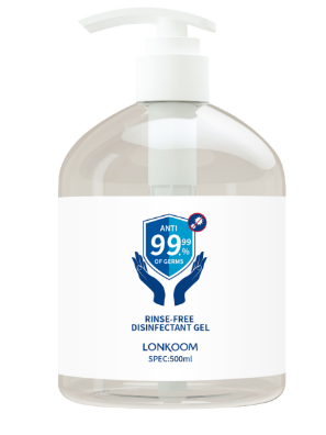 Lonkom hand sanitizer 500ml.