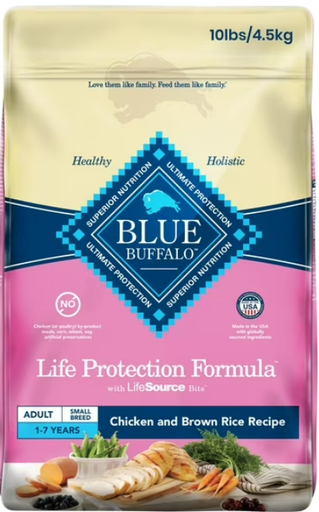 BLUE Small Breed Adult Chicken & Brown Rice 4.5kg