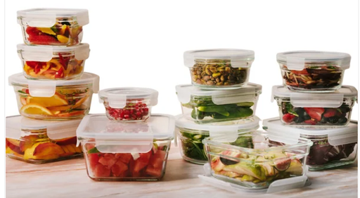 Glasslock Food Storage Set, 26-piece