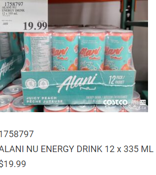 Alani Nu Energy Drink Juicy Peach