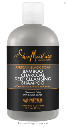 Shea Moisture African Black Soap Deep Cleansing Shampoo, 384 ml